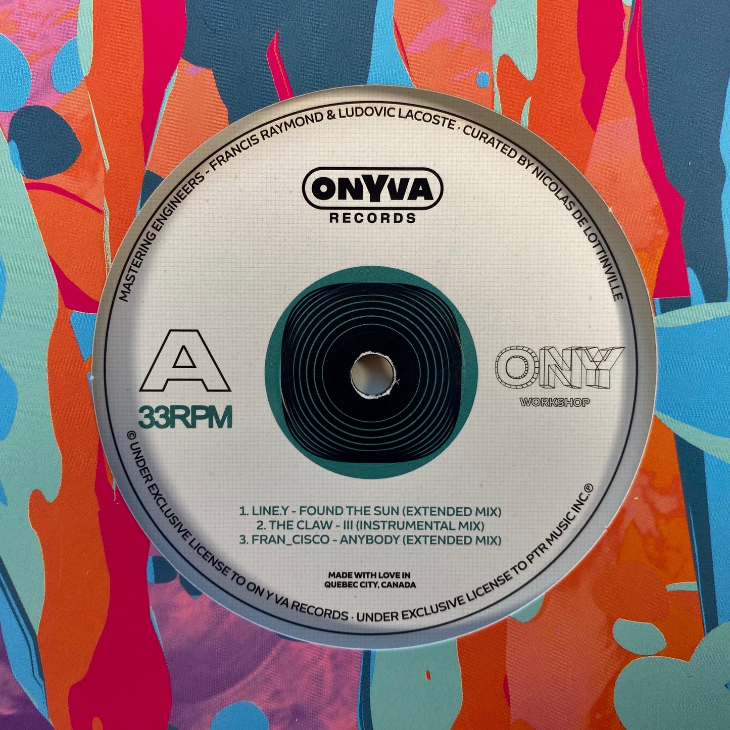 12" Vinyl On Y Va Records Sampler #2 [ONYS02] 33 RPM [Pre-Order]