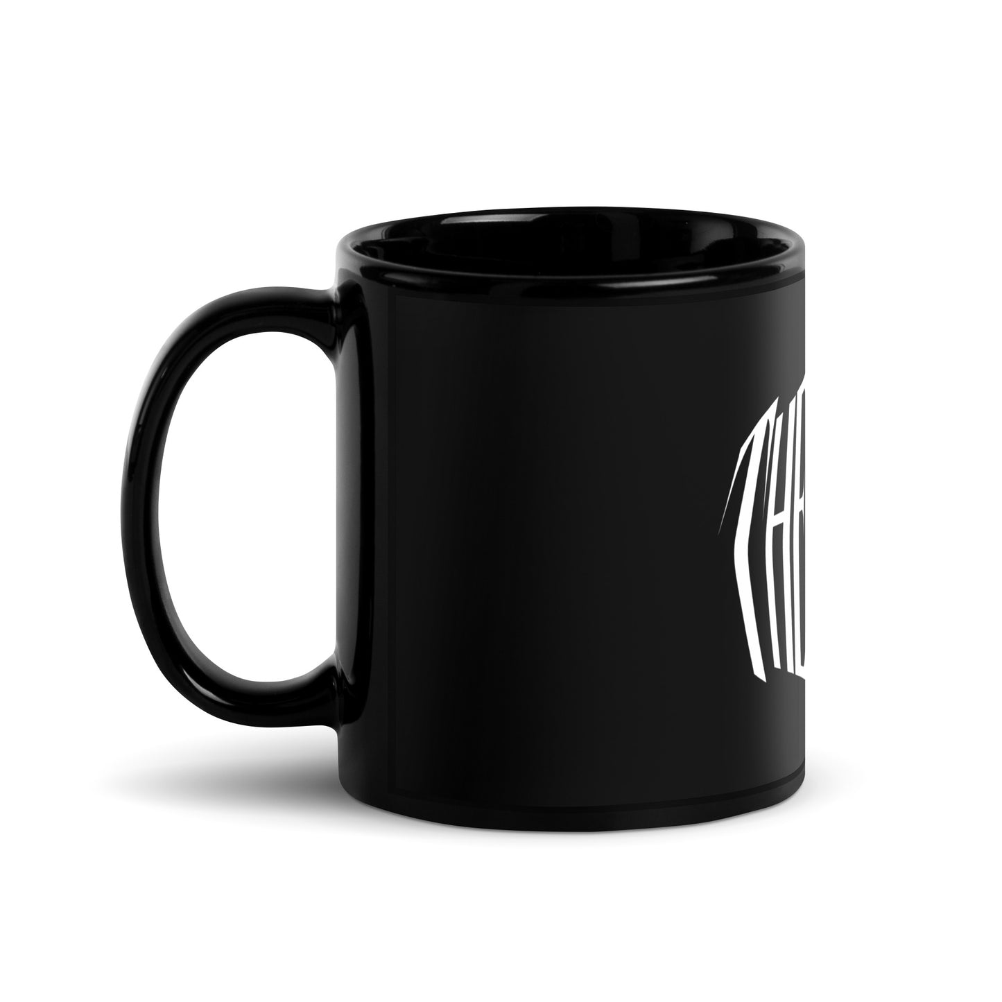 Black Glossy Logo Mug