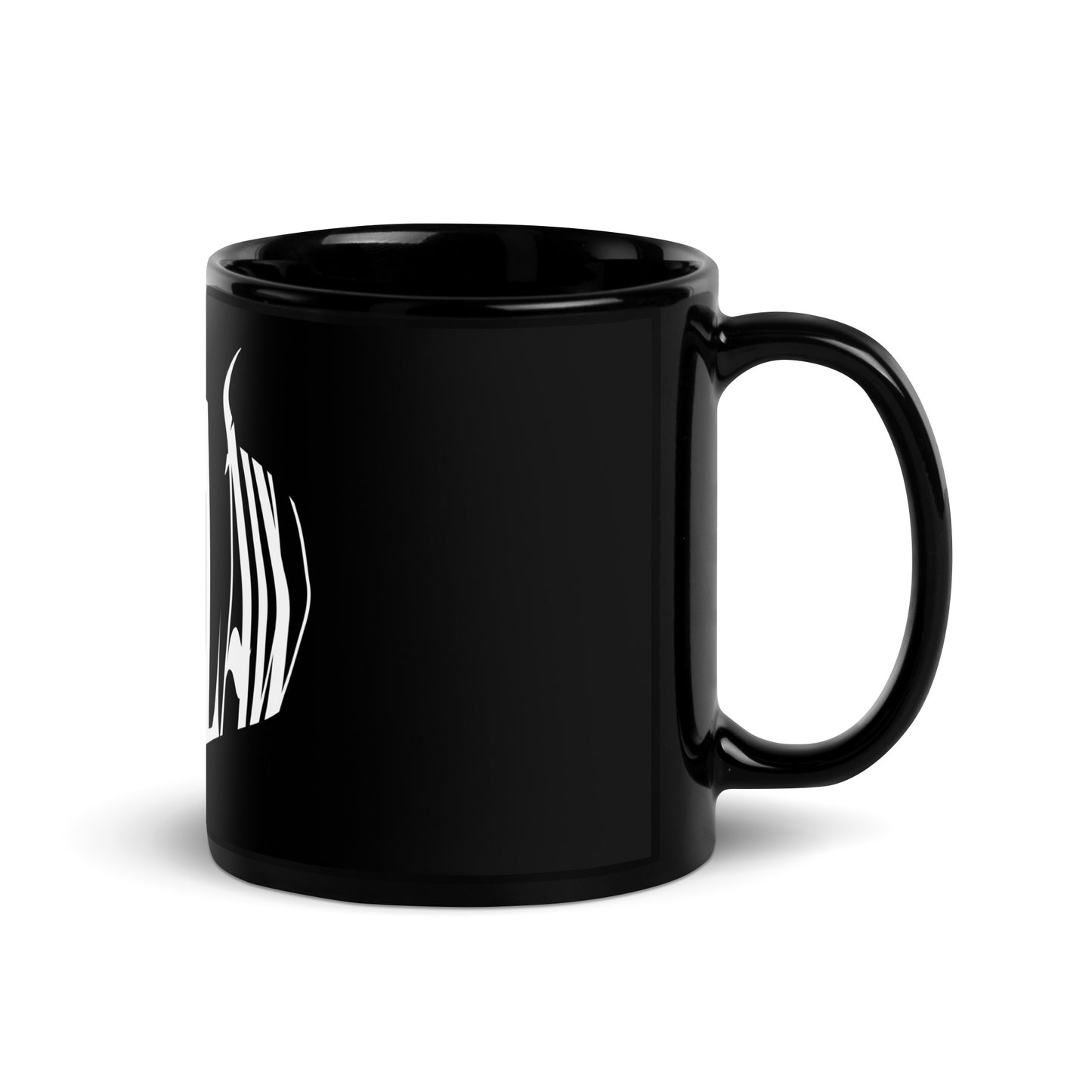 Black Glossy Logo Mug