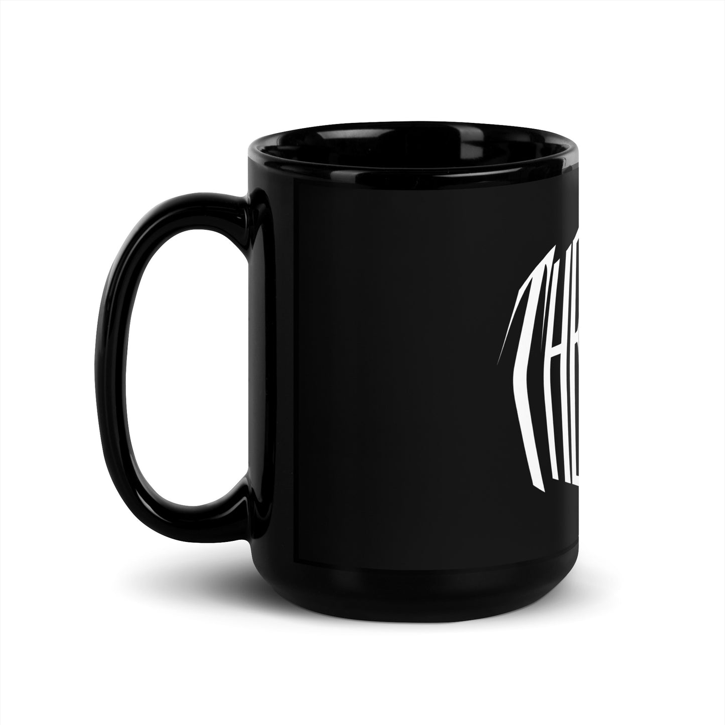 Black Glossy Logo Mug